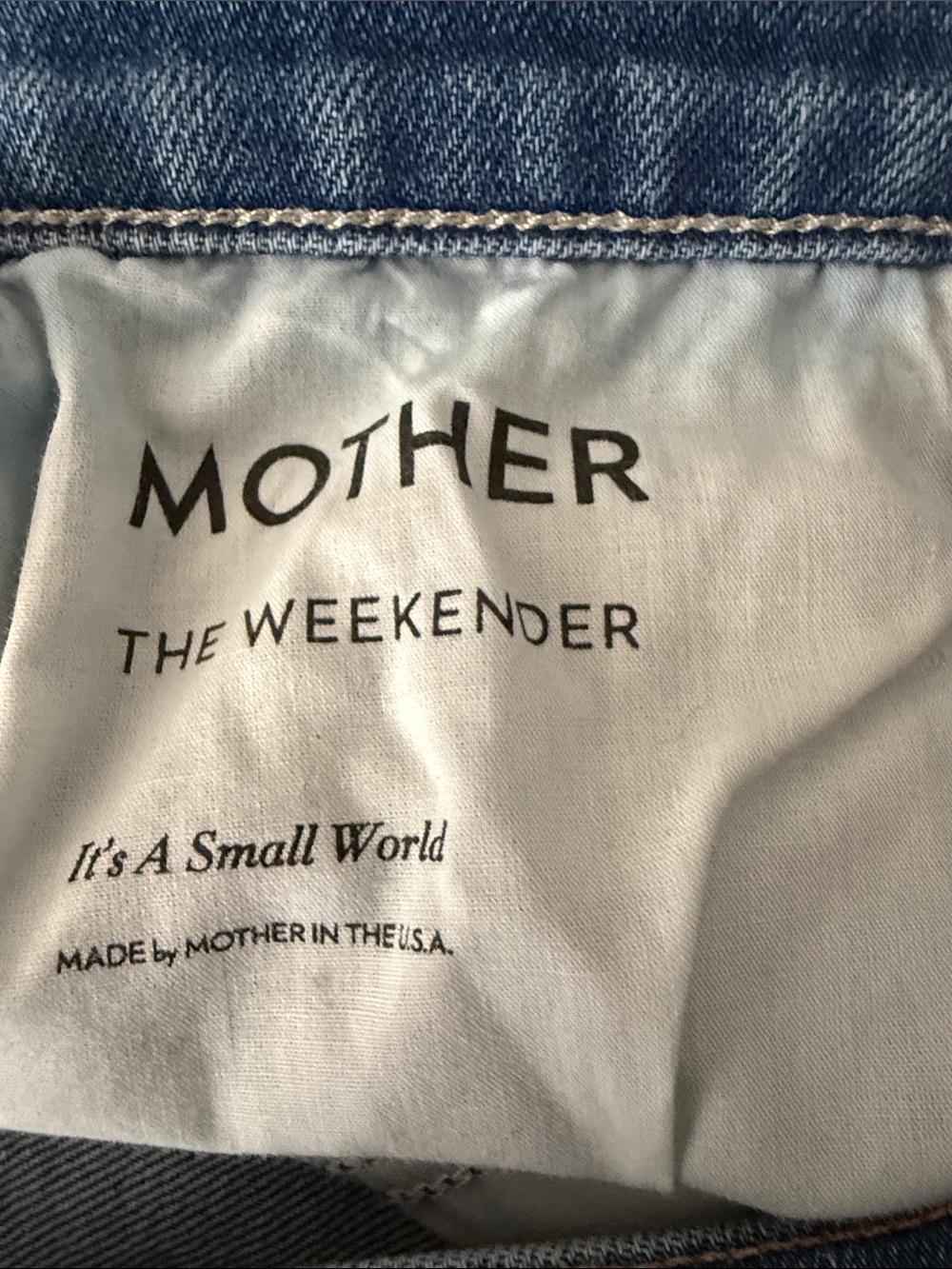 MOTHER The Weekender Flare Mid Rise Jeans in It's A Small World Wash - Picture 8 of 9
